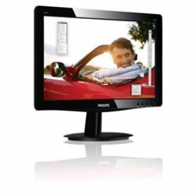 Monitor Lcd Philips 166V3Lsb, 15,6"Lcd Led Wxga 16:9, 1366x768, 6000:1, 200, 8ms, Vga, Dvi, čierna  