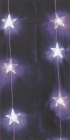 Svetelný záves so žiarivkami tvaru hviezdy, 48 Led