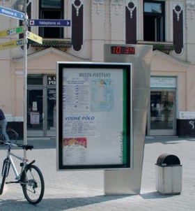 Reklamné tabule - Slim CL totem citylight 114x170 cm