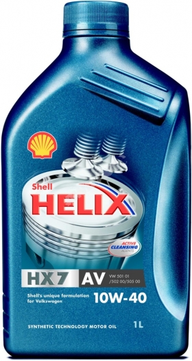 Motorový olej polo syntetika Shell Helix Hx7 10W-40 1 L 