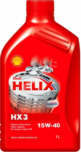 Motorový olej minerál Shell Helix Hx3 15W-40 1 L 