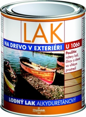 U 1066 Lak na drevo v exteriéri - lodný lak alkyduretánový