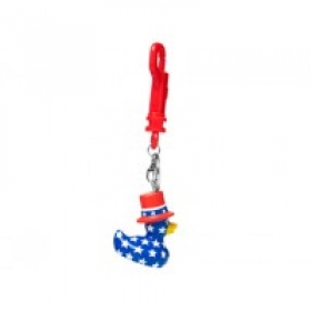 Keyring Deluxe Duck USA - Luxusná kľúčenka kačička USA