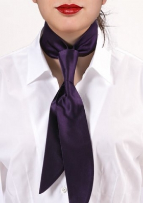 Dámska kravata fialovej farby