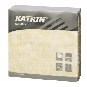 116304 Katrin DecoSoft Victorian creme 40x40, Servítky DecoSoft