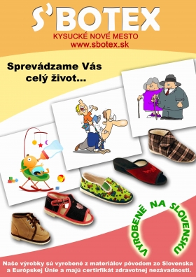 Kompletný sortiment domácej obuvi