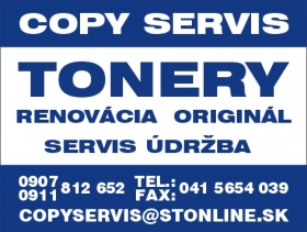 Servis kancelárskej techniky a renovácia tonerov