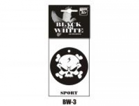 Papierové auto-osviežovače - BLACK AND WHITE