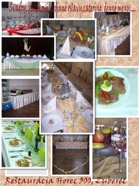 Svadobné menu Hostinec Horec Zuberec - catering  0905822586