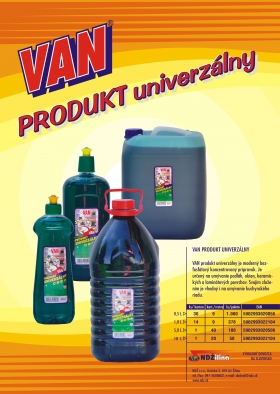 Van produkt univerzálny 0,5 l, 1 l, 5 l, 10 l