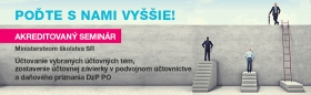 Senior účtovník: Účtovanie vybraných účtovných tém, zostavenie účtovnej závierky v podvojnom účtovníctve a daňového priznania DzP PO