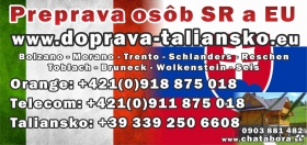 Preprava osôb do a zo severného Talianska späť na Slovensko